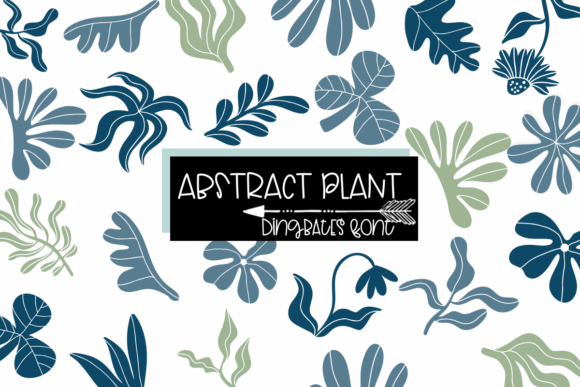 Abstract Plants Font for Creative Marketing