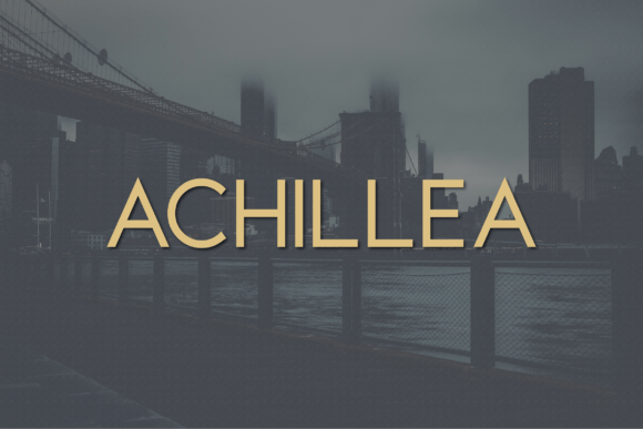 Achillea: A Sophisticated Sans Serif for Designers