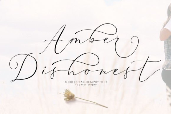 Amber Dishonest: A Handwritten Script Font That Builds Brand Trust