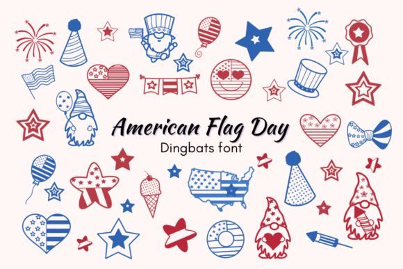 American Flag Day: A Patriotic Font for Business Branding