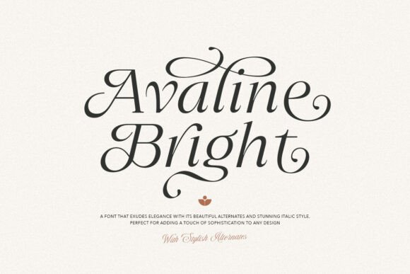 Avaline Bright: A Serif Font That Gives Your Small Business a Polished, Professional Edge