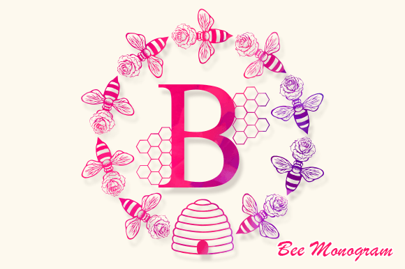 Bee Monogram: A Decorative Font That Brings Elegance to Branding