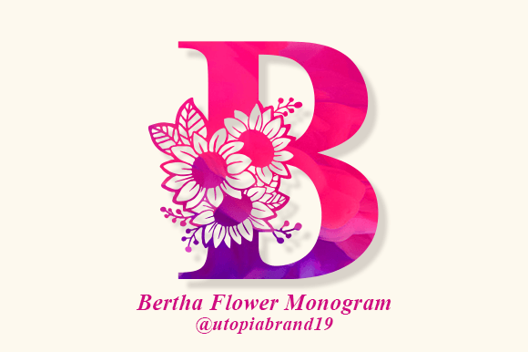 Bertha Flower Monogram: A Font That Elevates Branding