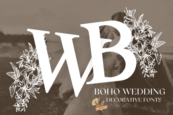 Boho Wedding Font for Small Business Branding