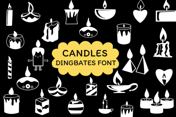 Candles Font: A Creative Dingbat for Designers