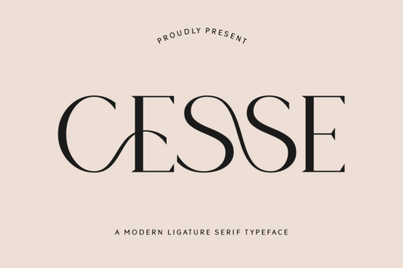 Cesse: A Modern Serif Typeface for Editorial Design