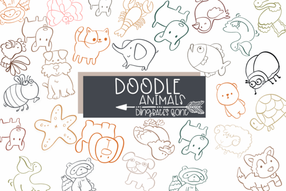 Doodle Animals Dingbats Font for Playful Web Design Projects