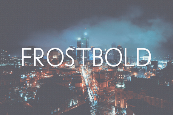 Frostbold: A Modern Sans Serif for Creative Projects