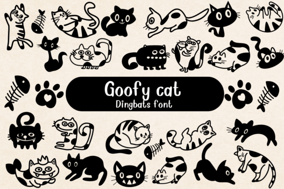 Goofy Cat Brings Playful Character to Web Typography