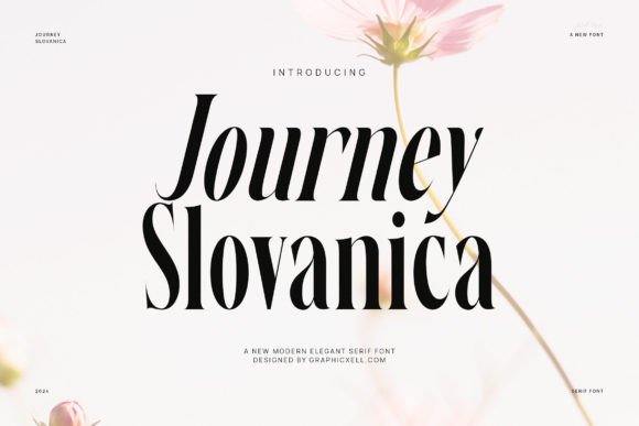 Journey Slovanika: A Serif Font That Transforms Handmade Products