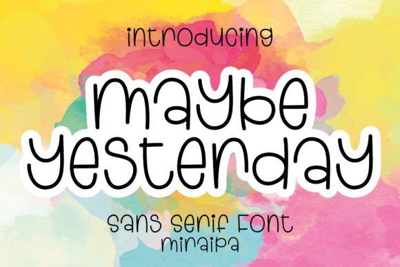 Maybe Yesterday Font for Business