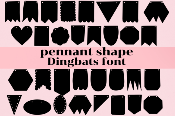 Pennant Shape: A Creative Font for Business