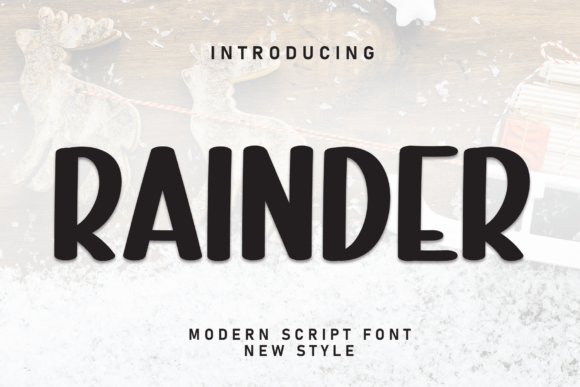 Rainder: Handwritten Display Font for Small Business Branding