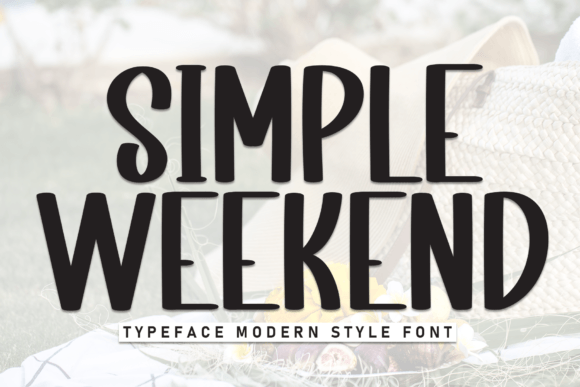 Simple Weekend: A Handwritten Font for Editorial Design