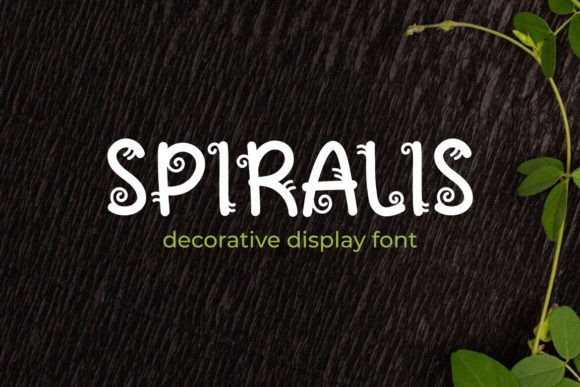 Spiralis: A Stylish Font for Web Design