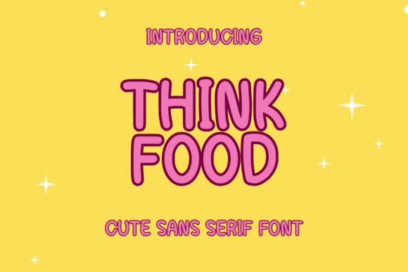 Think Food Font for Creative Projects