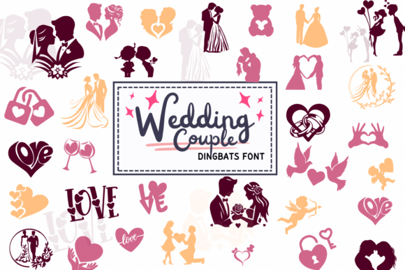 Wedding Couple Font: Testing a Wedding Dingbat for Branding