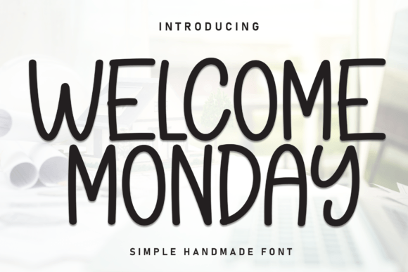 Welcome Monday: A Handwritten Font for Handmade Product Designs