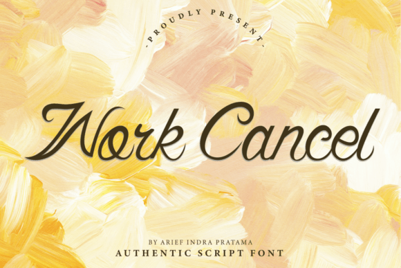 Work Cancel: A Script Font with Editorial Charm